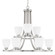 Jameson Nine Light Chandelier in Brushed Nickel (65|414391BN333)