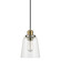 Fallon One Light Pendant in Graphite and Aged Brass (65|3718GA135)