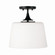 Presley One Light Dual Mount Semi Flush/Pendant in Matte Black (65|248911MB)