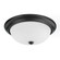 Bates Three Light Flush Mount in Matte Bl,ack (65|214731MB)