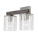 Sawyer Two Light Vanity in Carbon Grey and Matte Nickel (65|146121CM531)