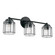 Harmon Three Light Vanity in Matte Black (65|142931MB516)