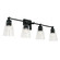 Rory Four Light Vanity in Matte Black (65|121841MB432)