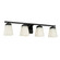 Baxley Four Light Vanity in Matte Black (65|114441MB334)