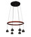 Cirque LED Pendant in Black (74|CIRQUE12VLEDBK)