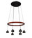 Cirque Six Light Pendant in Black (74|CIRQUE12VBK)