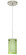 Pahu One Light Pendant in Satin Nickel (74|1XTL44007LEDSN)