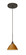 Domi One Light Pendant in Bronze (74|1XT1743OKLEDBR)