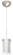 Pahu One Light Pendant in Satin Nickel (74|1XCC44007SN)