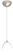 Tay Tay One Light Pendant in Satin Nickel (74|1XC560507SN)