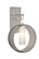 Plato One Light Wall Pendant in Satin Nickel (74|1WPPLATOSMSN)