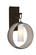 Plato One Light Wall Pendant in Bronze (74|1WPPLATOSMLEDBR)