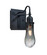 Wish One Light Wall Sconce in Black (74|1WGWISHSMBK)