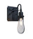 Wish One Light Wall Sconce in Black (74|1WGWISHCLBK)