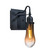 Wish LED Wall Sconce in Black (74|1WGWISHAMEDILBK)