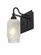 Milo One Light Wall Sconce in Black (74|1WGMILO4WFBK)