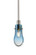 Wish One Light Pendant in Satin Nickel (74|1TTWISHBLSN)