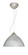 Tessa One Light Pendant in Satin Nickel (74|1KX420152LEDSN)
