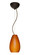 Pera One Light Pendant in Bronze (74|1KX412680LEDBR)