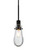 Wish One Light Pendant in Black (74|1JTWISHCLEDILBK)