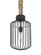 Sultana Rope One Light Pendant in Black (74|1JTSULTANACBK)
