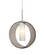 Plato One Light Pendant in Satin Nickel (74|1JTPLATOSMLEDSN)