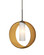 Plato One Light Pendant in Bronze (74|1JTPLATOAMLEDBR)