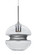 Hula 8 One Light Pendant in Satin Nickel (74|1JTHULA8SLSN)