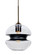 Hula 8 One Light Pendant in Bronze (74|1JCHULA8BKEDILBR)