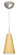 Cierro One Light Pendant in Satin Nickel (74|1JC4124VMLEDSN)