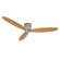 Radar 52``Ceiling Fan in Brushed Chrome and Teak (457|21051901)