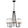 Coco Five Light Chandelier in Gold, Black (78|SC13345BK)