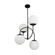 Moonglow Four Light Chandelier in Matte Black (78|SC13224BK)