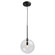 Pinpoint One Light Pendant in Black (78|SC13191BK)