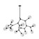 Organic 12 Light Chandelier in Black (78|JA14022BK)