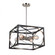 Corona Four Light Chandelier in Black & Polished Nickel (78|CL15094)