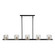 Salinas Five Light Island Pendant in Black and Brass (78|AC11825BB)