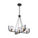 Cheshire Five Light Island Pendant in Black & Brass (78|AC11746BB)