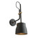 Euro Industrial One Light Wall Sconce in Matte Black & Harvest Brass (78|AC11367VB)