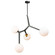 Ravello Four Light Pendant in Black & Harvest Brass (78|AC10974VB)