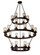 Menlo Park 24 Light Chandelier in Oil Rubbed Bronze (78|AC10004)