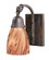 Simplicity One Light Wall Mount in Mission Brown (37|SB1MB)