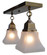 Ruskin Two Light Ceiling Mount in Rustic Brown (37|RCM2RB)