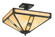 Pasadena Four Light Ceiling Mount in Satin Black (37|PIH16ETNBK)