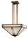 Prairie Four Light Chandelier in Satin Black (37|PCH18OFBK)