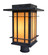 Oak Park One Light Post Mount in Bronze (37|OPP11MBZ)