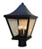 Nantes Three Light Post Mount in Satin Black (37|NAP10RMBK)