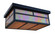 Mission Two Light Flush Mount in Satin Black (37|MCM18TCSBK)