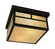 Mission Two Light Flush Mount in Antique Brass (37|MCM12TRMAB)