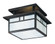 Huntington Two Light Ceiling Mount in Satin Black (37|HCM12EFBK)